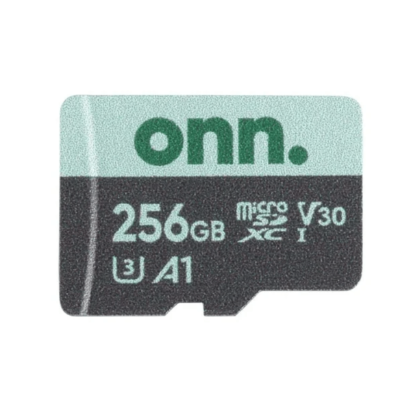 onn. 256 GB microSDXC U3 Memory Card with Adapter