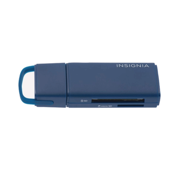 Insignia USB Memory Card Reader 3.0 2-in-1 - Blue