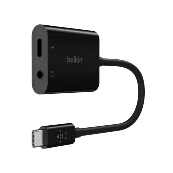 Belkin Rockstar 3.5mm Audio Adapter + USB-C Charge