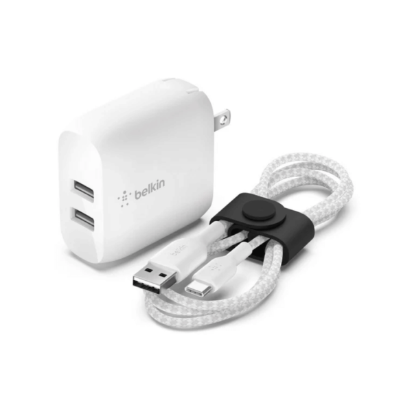 Belkin Wall Charger 24W Dual Port USB Fast Charging