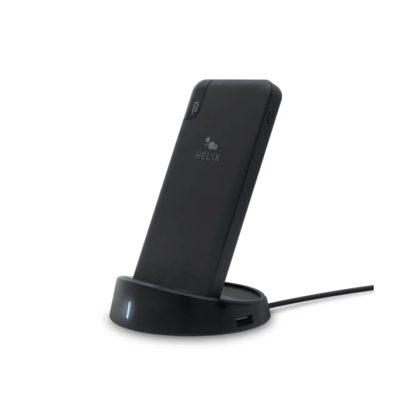 Helix TurboVolt+ Wireless Charging Dock with 10,000 mAh Wireless Power Bank