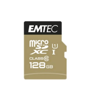 Emtec memory card Microsdxc 128GB Class10 Gold +